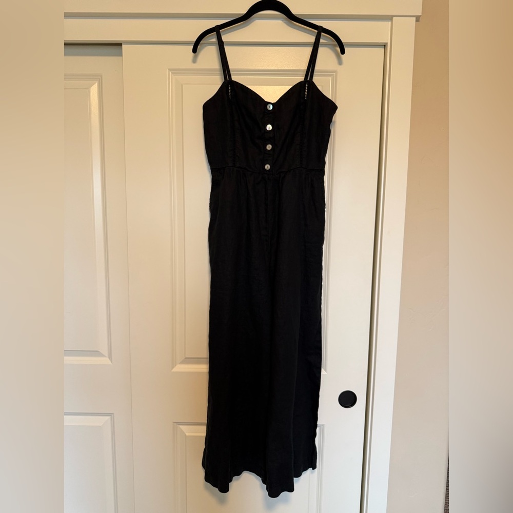 Madewell Black Button-Front Jumpsuit - Picture 2 of 7